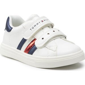 Sneakersy Tommy Hilfiger Low Cut Velcro Shoe T1A4-31147-0621 S White/Blue X336