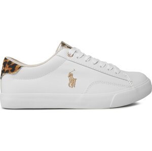 Sneakersy Polo Ralph Lauren RF104319 White Smooth/Gold/ Leopard W/ Gold Pp