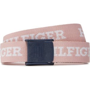 Dětský pásek Tommy Hilfiger Webbing Belt AU0AU01854 Whimsy Pink TJQ