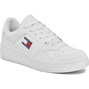 Sneakersy Tommy Jeans Tjm Retro Basket Ess EM0EM01395 White YBR
