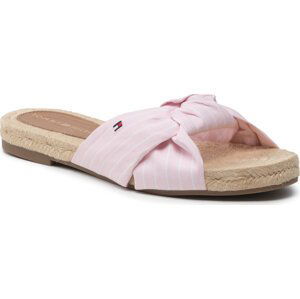 Espadrilky Tommy Hilfiger Th Stripes Flat Espadrille FW0FW06529 Pastel Pink TPD