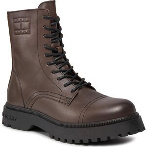 Kotníková obuv Tommy Jeans Tjm Casual Boot EM0EM01244 Velvet Brown GWN