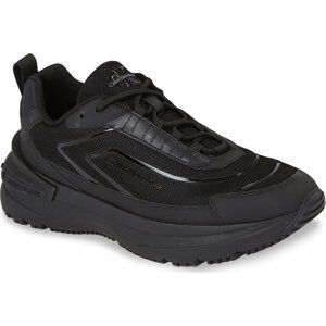 Sneakersy Calvin Klein Jeans Chunky Runner Low Lace Refl YM0YM00777 Triple Black 0GT