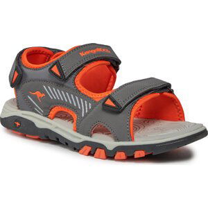 Sandály KangaRoos 10049 000 2124 Steel Grey/Flame