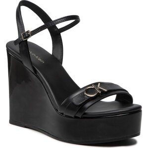 Sandály Calvin Klein Wedge Sndl 70 W Hdw HW0HW00698 Ck Black BAX