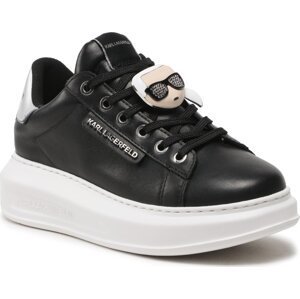 Sneakersy KARL LAGERFELD KL62576K Black Lthr