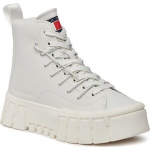 Sneakersy Tommy Jeans Tjw Platform Mc EN0EN02498 Ecru YBL