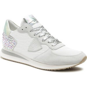 Sneakersy Philippe Model Low Woman TZLD TRPX Veau Diamant/Blanc