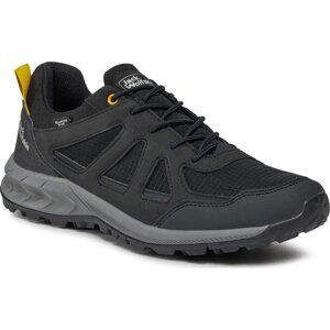 Trekingová obuv Jack Wolfskin Woodland 2 Texapore Low M 4051271 Black/Burly Yellow Xt