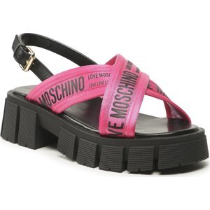 Sandály LOVE MOSCHINO JA16186G0GIX261A Ner/Fu