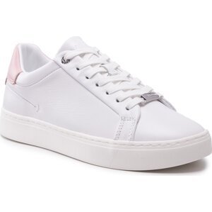 Sneakersy Calvin Klein Cupsole Lace Up HW0HW00841 White/Sping Rose 0LB