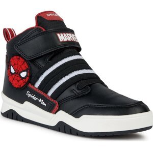 Sneakersy Geox SPIDER-MAN J Perth Boy J367RD 05411 C0048 S Black/Red