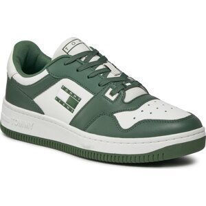 Sneakersy Tommy Jeans Basket Premium EM0EM01216 Urban Green MBG