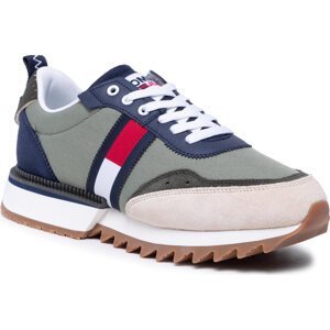 Sneakersy Tommy Jeans Abo Cleated Tommy Jeans Snk Men EM0EM00856 Clean Green L9K