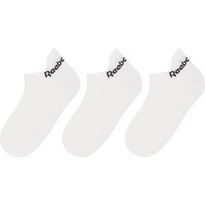Sada 3 párů nízkých ponožek unisex Reebok TECH STYLE TR W 3P FQ6251 Bílá