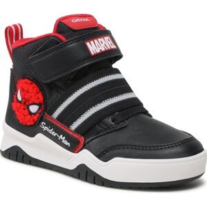 Sneakersy Geox SPIDER-MAN J Perth Boy J367RD 05411 C0048 M Black/Red