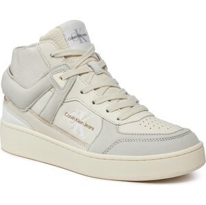 Sneakersy Calvin Klein Jeans Basket Cupsole High Mix Ml Fad YW0YW01300 Creamy White/Eggshell 0GF