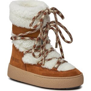 Sněhule Moon Boot Ltrack Shearling 24500500001 Whisky / Off White 001