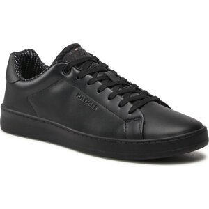 Sneakersy Tommy Hilfiger Retro Cpurt Leather Warmlend FM0FM04170 Black BDS