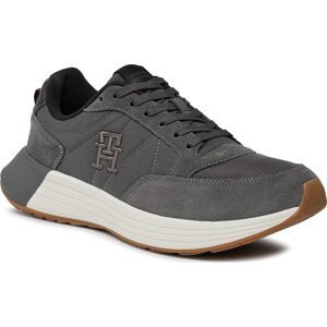 Sneakersy Tommy Hilfiger Classic Elevated Runner Mix FM0FM04876 Dark Ash PTY