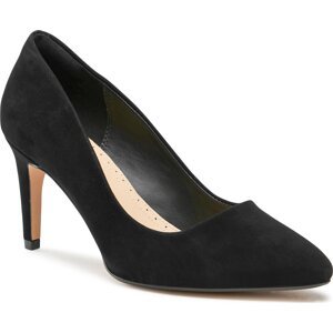 Lodičky Clarks Laina Rae 261748054 Black Suede