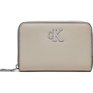 Malá dámská peněženka Calvin Klein Minimal Monogram Med Za K60K611500 Stone CI2