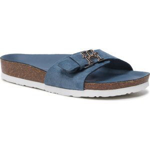 Nazouváky Tommy Hilfiger Th Mule Sandal Suede FW0FW07071 Blue Coast DBX