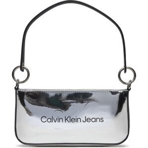 Kabelka Calvin Klein Jeans Sculpted Shoulder Pouch25 Mono S K60K611857 Silver 0IM