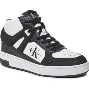 Sneakersy Calvin Klein Jeans Basket Cupsole High Mix Ml Fad YW0YW01300 Black/Bright White 0GM