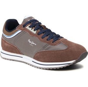 Sneakersy Pepe Jeans Tour Classic PMS30773 Stag 884