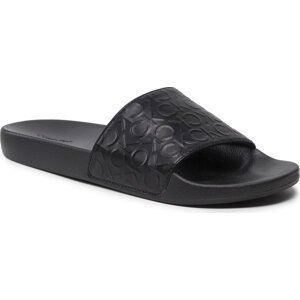 Nazouváky Calvin Klein Jeans Pool Slide High Freq HM0HM00460 Ck Black BEH