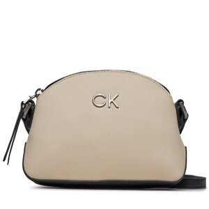 Kabelka Calvin Klein Re-Lock Seasonal Xbody Sm_Canvas K60K611793 Dk Ecru PC4