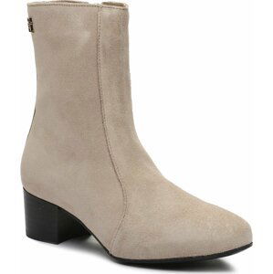 Polokozačky Tommy Hilfiger Th Feminine City Suede Bootie FW0FW07536 Merino