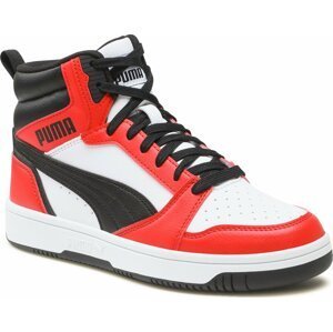 Sneakersy Puma Rebound V6 Mid Jr 393831 03 Puma White-Puma Black-For All Time Red