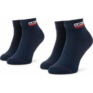 Sada 2 párů nízkých ponožek unisex Levi's® 37157-0147 Dress Blue