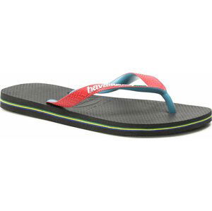 Žabky Havaianas Brasil Mix 41232069710 Black/Red Ruby