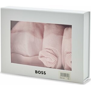 Set čepice a ponožky Boss J98421 Pink Pale 44L