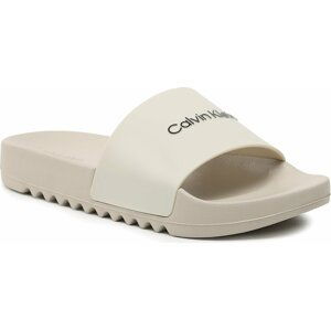 Nazouváky Calvin Klein Chuncky Pool Slide Rub HM0HM01063 Feather Grey ABY