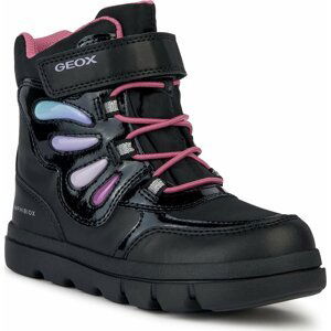 Kozačky Geox J Willaboom Girl B A J36HWA 054FU C9240 D Black/Multicolor