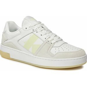 Sneakersy Calvin Klein Jeans Basket Cupsole Low Lth Nbs Lum YM0YM00869 Bright White/Luminescent YBR