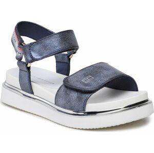 Sandály Tommy Hilfiger Platform Velcro Sandal T3A2-32760-0568 M Blue 800