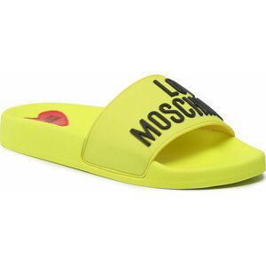 Nazouváky LOVE MOSCHINO JA28052G1GI13400 Fluo Giallo/Nero