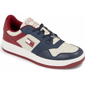 Sneakersy Tommy Jeans Tjm Basket Premium Color EM0EM01256 Twilight Navy/Rouge/Ecru C87