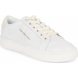Sneakersy Calvin Klein Jeans Classic Cupsole Laceup Lth Wn YW0YW01269 Bright White/Creamy White 01T
