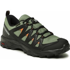 Trekingová obuv Salomon X Braze GORE-TEX L47180600 Deep Lichen Green/Black/Marmalade