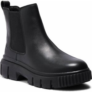 Kotníková obuv s elastickým prvkem Timberland Greyfield Chelsea TB0A5ZCG0011 Black Full Grain