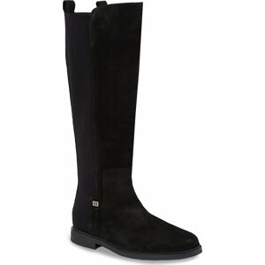 Kozačky ve vojenském stylu Tommy Hilfiger Tommy Essentials Longboot FW0FW07476 Black BDS