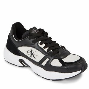 Sneakersy Calvin Klein Jeans Retro Tennis Laceup Coui YM0YM00793 Black/Creamy White 00W