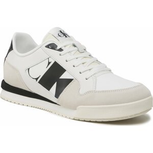 Sneakersy Calvin Klein Jeans Low Profile Runner Mod Vint YM0YM00695 Bright White/Creamy White/Black YBR