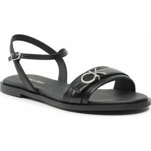 Sandály Calvin Klein Almond Sandal W/Hw HW0HW01483 Černá